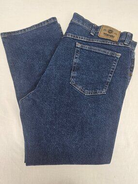 Wrangler Comfort Solutions Series Comfort Fit Jeans Dark Wash Denim Men's 40x30